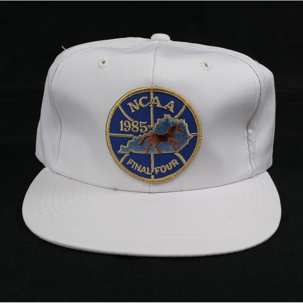 VTG Sports Specialties 1985 NCAA Final Four Snapback Hat White Kentucky 80s MINT